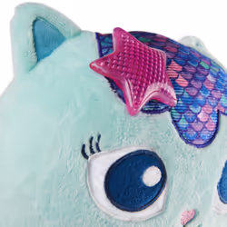 Gabby's Dollhouse , Peluche MerCat parlante interactive de 35,6 cm avec lumières, musique et répliques, pour filles et garçons à partir de 3 ans