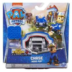 PAT' PATROUILLE BIG TRUCK PUPS - FIGURINE HERO PUP - Rejoins Pat' Patrouille Mission Camion avec 1 Figurine Chiot, 1 Petit Animal Et Accessoires - Paw Patrol - Jouet Enfant 3 Ans + - Modèle Aléatoire