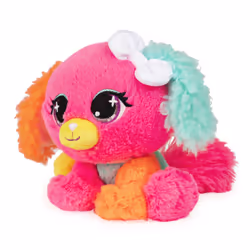 GUND PELUCHE P.LUSHES PETS - CYNDI PUPOWSKI 20 CM - Peluche Chiot Rose, Orange, Cyan et Jaune Inspirée de la Mode - Taille 20 cm - Peluche A Collectionner - 6064388 - Jouet Enfant 3 ans et +