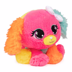 GUND PELUCHE P.LUSHES PETS - CYNDI PUPOWSKI 20 CM - Peluche Chiot Rose, Orange, Cyan et Jaune Inspirée de la Mode - Taille 20 cm - Peluche A Collectionner - 6064388 - Jouet Enfant 3 ans et +