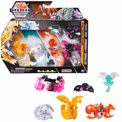 Bakugan Evolutions, coffret Battle Strike Sectanoid et Hydorous, 6 figurines articulées , 9 cartes à collectionner et 8 BakuC ...
