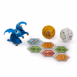 Bakugan EVOLUTIONS NOUVELLE SAISON 2022 - STARTER PACK SAISON 4 - 3 Billes Avec 6 BakuCores Et 7 Cartes Collection - Howlkor Neo Pegatrix Trox - Tiré Du Dessin Animé - Jouet Enfant 6 Ans et +