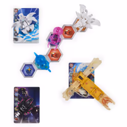 Bakugan Evolutions, Battle Strike Pack Wrath et Insectra, 6 figurines articulées , 9 cartes à collectionner et 8 BakuCores, jouets pour garçons à partir de 6 ans