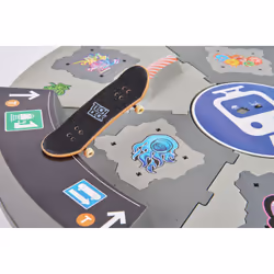 Tech Deck FINGER SKATE - - RAMPE MOTORISEE SHREDLINE 360° - Rampe Motorisée Rotative - 50 Cm De Diamètre - Avec Autocollants Et 1 Skate Thank You Exclusif 96 mm - X-Connect - Jouet Enfant 6 Ans et + - Vue supplémentaire 6