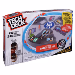 Tech Deck FINGER SKATE - - RAMPE MOTORISEE SHREDLINE 360° - Rampe Motorisée Rotative - 50 Cm De Diamètre - Avec Autocollants Et 1 Skate Thank You Exclusif 96 mm - X-Connect - Jouet Enfant 6 Ans et + - Vue supplémentaire 9