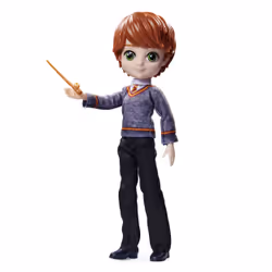 Wizarding World POUPÉE 20 CM RON WEASLEY - Poupée Figurine Articulée Ron Weasley 20 cm - Avec Baguette Magique &amp; Tenue Un ...