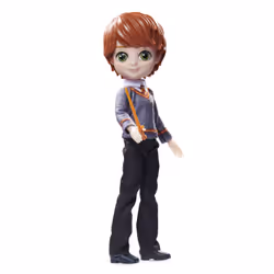 Wizarding World POUPÉE 20 CM RON WEASLEY - Poupée Figurine Articulée Ron Weasley 20 cm - Avec Baguette Magique & Tenue Uniforme Poudlard À Collectionner - Jouet Enfant 5 ans et +