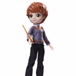 Wizarding World POUPÉE 20 CM RON WEASLEY - Poupée Figurine Articulée Ron Weasley 20 cm - Avec Baguette Magique & Tenue Uniforme Poudlard À Collectionner - Jouet Enfant 5 ans et +