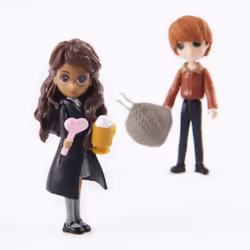 Wizarding World Harry Potter, Magical Minis, Coffret de figurines Ron Weasley et Parvati Patil avec 2 accessoires, jouets pour enfants à partir de 6 ans