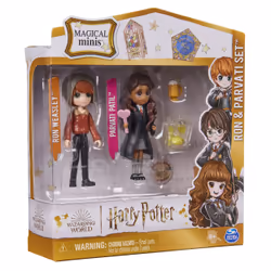 Wizarding World Harry Potter, Magical Minis, Coffret de figurines Ron Weasley et Parvati Patil avec 2 accessoires, jouets pour enfants à partir de 6 ans - Vue supplémentaire 6