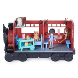 Wizarding World HARRY POTTER - POUDLARD EXPRESS MAGICAL MINIS - Train Poudlard Express Pour Aller À L'École Sorcellerie - 2 Figurines Exclusives Et 12 Accessoires - Jouet Enfant 6 ans et +