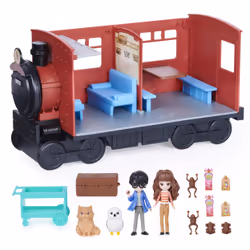 Wizarding World HARRY POTTER - POUDLARD EXPRESS MAGICAL MINIS - Train Poudlard Express Pour Aller À L'École Sorcellerie - 2 Figurines Exclusives Et 12 Accessoires - Jouet Enfant 6 ans et + - Vue supplémentaire 4