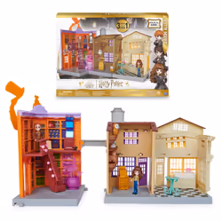 Wizarding World HARRY POTTER - PLAYSET CHEMIN DE TRAVERSE MAGICAL MINIS - Univers De Jeu Magique Avec 2 Figurines Et 21 Accessoires - 3 Décors - Effets Sonores Et Lumineux - Jouet Enfant 6 ans et +