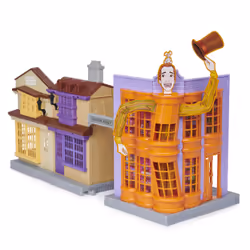 Wizarding World HARRY POTTER - PLAYSET CHEMIN DE TRAVERSE MAGICAL MINIS - Univers De Jeu Magique Avec 2 Figurines Et 21 Accessoires - 3 Décors - Effets Sonores Et Lumineux - Jouet Enfant 6 ans et +