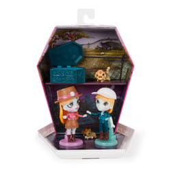 Spin Master ZOMBAES - PACK DE 2 WILD VIBES BIG CAT UN-RESCUE - 2 Figurines Zombies À Collectionner Avec Accessoires Pour Poupées, Animaux & Cercueil - Poupées Articulées À Personnaliser - Jouet Enfant 4 Ans et +