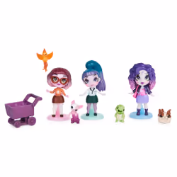 Spin Master ZOMBAES - MULTIPACK WILD VIBES ANIMALERIE - 3 Figurines Zombies À Collectionner 3 Accessoires Pour Poupées Et 5 Animaux - Poupées Articulées À Personnaliser - Univers De Jeu - Jouet Enfant 4 Ans et + - Vue supplémentaire 4