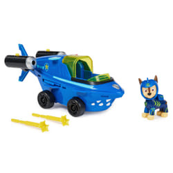 PAW Patrol , Aqua Pups Chase, Shark Vehicle transformable avec figurine articulée à collectionner, jouets pour les enfants à partir de 3 ans