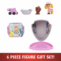 PAW Patrol , Big Truck Pups, Figurine articulée Stella avec drone de sauvetage à clipser, centre de commande et animal, pour les enfants à partir de 3 ans