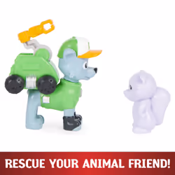 Spin Master PAW Patrol, Big Truck Pups, Figurine articulée Rocky avec drone de sauvetage à clipser, centre de commande et animal, pour les enfants à partir de 3 ans - Vue supplémentaire 5