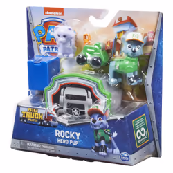 Spin Master PAW Patrol, Big Truck Pups, Figurine articulée Rocky avec drone de sauvetage à clipser, centre de commande et animal, pour les enfants à partir de 3 ans - Vue supplémentaire 6