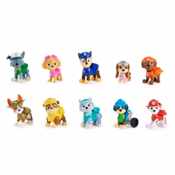 PAW Patrol PAT' PATROUILLE - Figurines Pat Patrouille 10e Anniversaire - Coffret Inédit De 10 Figurines à Collectionner - Figurines articulées de Marcus