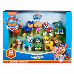 PAW Patrol PAT' PATROUILLE - Figurines Pat Patrouille 10e Anniversaire - Coffret Inédit De 10 Figurines à Collectionner - Figurines articulées de Marcus, Stella, Ryder - - Jouet Enfant 3 Ans et +