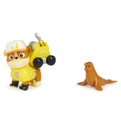 Spin Master PAW Patrol, Big Truck Pups, Figurine articulée Ruben avec drone de sauvetage à clipser, centre de commande et animal, pour les enfants à partir de 3 ans