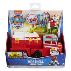 PAW Patrol Pat' Patrouille Big Truck Pups - Camion + Figurine Marcus - Rejoins Pat' Patrouille Mission Camion Avec Marcus & Véhicule 22 Cm - Lance-Projectile - Jouet Enfant 3 Ans +