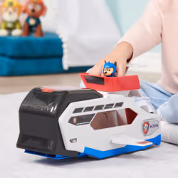 PAW Patrol PAT' PATROUILLE AQUA PUPS - WHALE PATROLLER - Vehicule Pat Patrouille Thème Mer Et Aventures Sous-Marines - Pat Patrouille jouet avec Chase et son véhicule - - Jouet Enfant 3 Ans et +