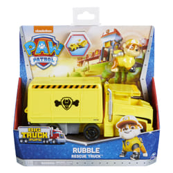 PAW Patrol Pat' Patrouille Big Truck Pups - Camion + Figurine Ruben - Rejoins Pat' Patrouille Mission Camion Avec Ruben & Véhicule 22 Cm - - Jouet Enfant 3 Ans +