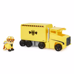 PAW Patrol Pat' Patrouille Big Truck Pups - Camion + Figurine Ruben - Rejoins Pat' Patrouille Mission Camion Avec Ruben & Véhicule 22 Cm - - Jouet Enfant 3 Ans +