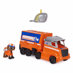 PAW Patrol Pat' Patrouille Big Truck Pups - Camion + Figurine Zuma - Rejoins Pat' Patrouille Mission Camion Avec Zuma & Véhicule 22 Cm - - Jouet Enfant 3 Ans +