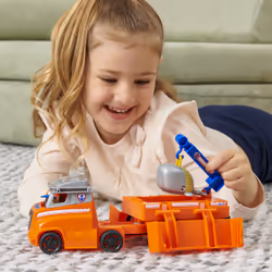 PAW Patrol Pat' Patrouille Big Truck Pups - Camion + Figurine Zuma - Rejoins Pat' Patrouille Mission Camion Avec Zuma & Véhicule 22 Cm - - Jouet Enfant 3 Ans +