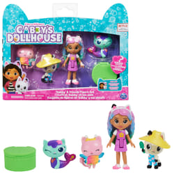 Gabby's Dollhouse Gabby et la Maison Magique - - Coffret Gabby et Ses Amis - 4 Figurines Gabby Chat Et 1 Accessoire - Tiré du Dessin Animé Gabby Et La Maison Magique - Jouet Enfant 3 Ans Et +