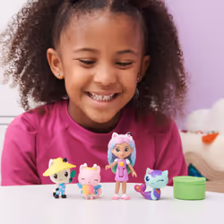 Gabby's Dollhouse Gabby et la Maison Magique - - Coffret Gabby et Ses Amis - 4 Figurines Gabby Chat Et 1 Accessoire - Tiré du Dessin Animé Gabby Et La Maison Magique - Jouet Enfant 3 Ans Et + - Vue supplémentaire 2