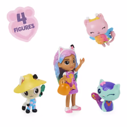 Gabby's Dollhouse Gabby et la Maison Magique - - Coffret Gabby et Ses Amis - 4 Figurines Gabby Chat Et 1 Accessoire - Tiré du Dessin Animé Gabby Et La Maison Magique - Jouet Enfant 3 Ans Et + - Vue supplémentaire 5