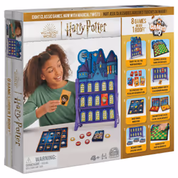 Wizarding World , Harry Potter Games HQ, Dames, Morpion, Jeu de mémoire, Va à la pêche, Carton de loto bingo, Jeux, Cadeau Les Animaux fantastiques, pour adultes et enfants à partir de 4 ans