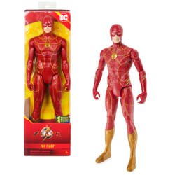 DC Comics THE FLASH - Figurine Flash 30 Cm - Figurine Flash Articulée 30 Cm - Revivez Les Aventures De L'homme A Grande Vitesse Et Des Super Héros - Film The Flash - Jouet Enfant 3 Ans Et +