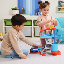 PAW Patrol La Pat' Patrouille - Tour De Contrôle - Jouet Univers Pat' Patrouille De 50 Cm - Avec Périscope, Missions, Toboggan, 7 Cartes 1 Véhicule Et 2 Figurines Chase - - Jouet Enfant 3 Ans Et + - Vue supplémentaire 4