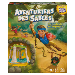 Games AVENTURIERS DES SABLES - Jeu De Société Et D'Action Sensoriel Avec Du Sable Magique Kinetic Sand - Affronte Les Sables  ...