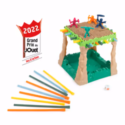 Games AVENTURIERS DES SABLES - Jeu De Société Et D'Action Sensoriel Avec Du Sable Magique Kinetic Sand - Affronte Les Sables Mouvants & Soit Le Dernier Explorateur Encore Debout Pour Gagner - Jeu 4 Ans +