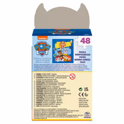 PAW Patrol LA PAT PATROUILLE - Puzzle Boite Personnage 48 Pièces Carton Chase La Pat' Patrouille - - Jeu De Société Puzzle Pat'Patrouille - Chase Marcus Stella Ruben Everest - Jouet Enfant 3 Ans Et +