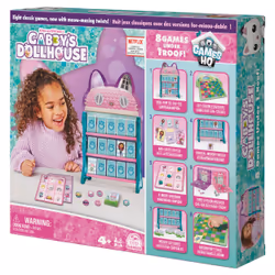 Games Gabby's Dollhouse, HQ, Dames, Morpion, Jeu de mémoire, Va à la pêche, Cartons de loto, Jeux de société, Jouet pour enfants, Netflix, Accessoires de fête, pour les enfants à partir de 4 ans - Vue supplémentaire 5