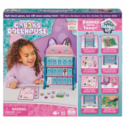 Games Gabby's Dollhouse, HQ, Dames, Morpion, Jeu de mémoire, Va à la pêche, Cartons de loto, Jeux de société, Jouet pour enfants, Netflix, Accessoires de fête, pour les enfants à partir de 4 ans - Vue supplémentaire 6