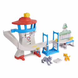 PAW Patrol , Cat Pack, Coffret Tour de contrôle de la Grande Vallée, avec 2 figurines, à partir de 3 ans, Action/Aventure, 3  ...