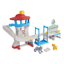 PAW Patrol , Cat Pack, Coffret Tour de contrôle de la Grande Vallée, avec 2 figurines, à partir de 3 ans