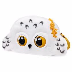 Wizarding World PURSE PETS HARRY POTTER - HEDWIGE - COMPAGNON INTERACTIF FORMAT SAC À MAIN - Chouette Hedwige Harry Potter Qui Interagit Avec L'Enfant - Sons Et Modes De Jeu - Jouet Enfant 6 Ans Et +