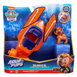 PAW Patrol PAT' PATROUILLE AQUA PUPS - Voiture + Figurine Zuma - Voiture Pat Patrouille Zuma - Figurine à Collectionner - Thème Mer Et Aventures Sous-Marines - - Jouet Enfant 3 Ans +