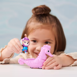 PAW Patrol , Aqua Pups, Figurines articulées Coral and Seahorse, jouets pour enfants à partir de 3 ans