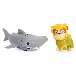 PAW Patrol , Aqua Pups, Figurines articulées Rubble and Hammerhead, jouets pour enfants à partir de 3 ans